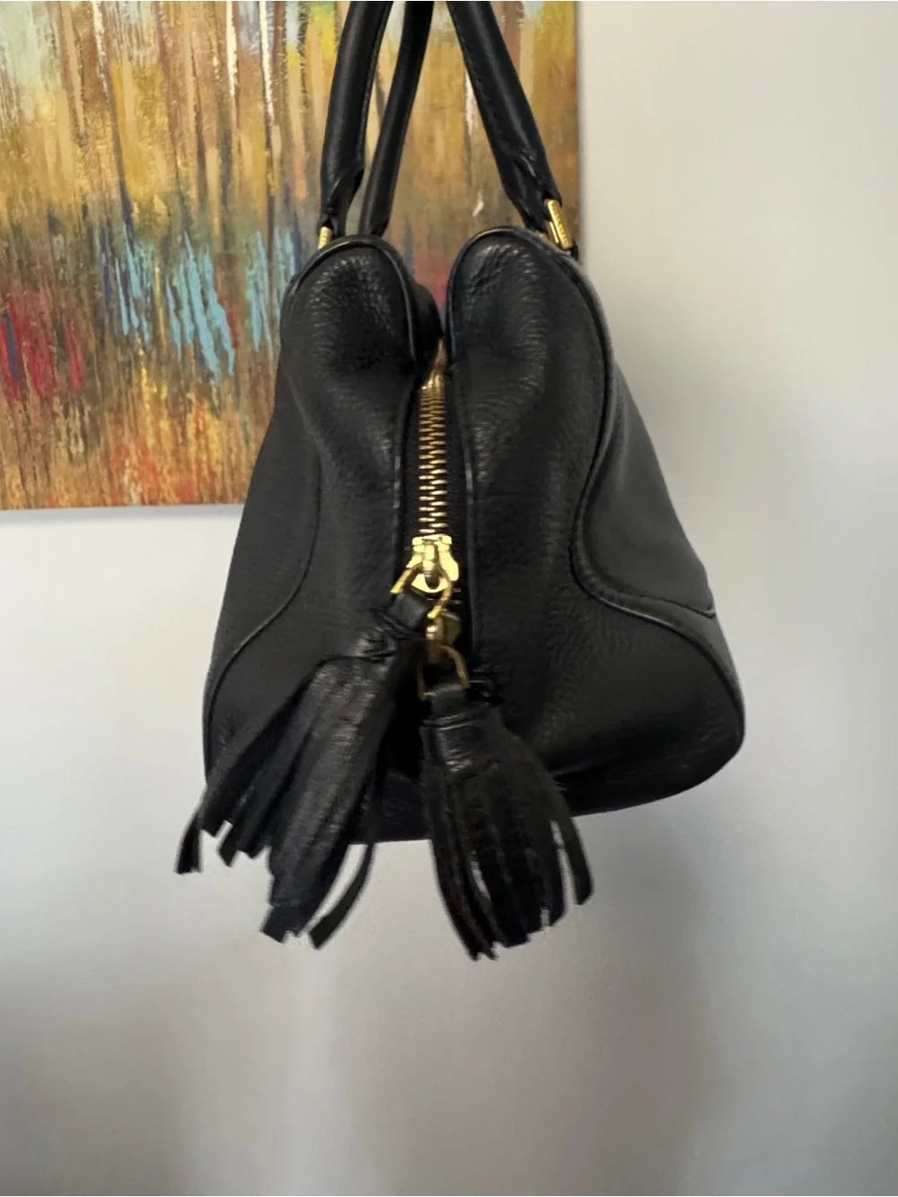 Tory Burch structured pebbled